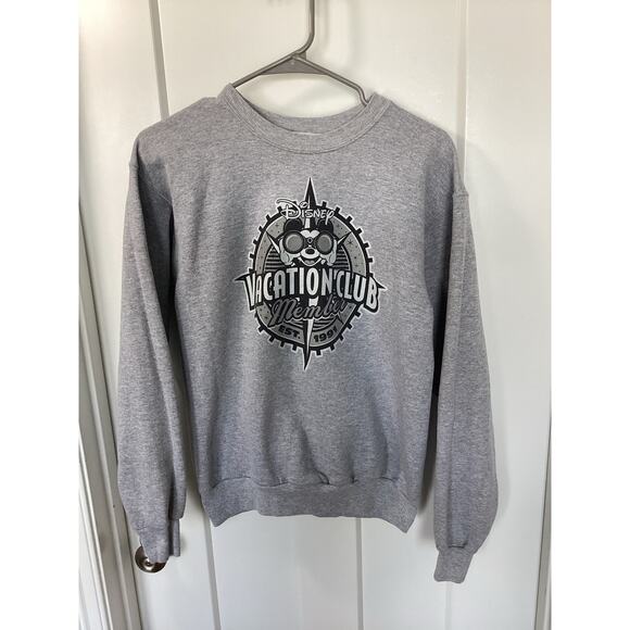 Disney Tops - Disney‎ Parks Disney Vacation Club (DVC) Crewneck Sweatshirt Gray SZ Small